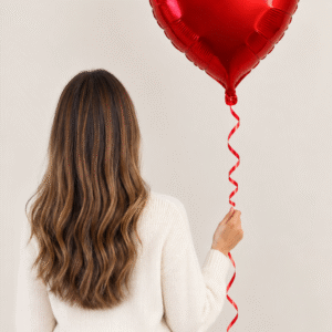 Globo Rojo corazon con Helio ❤️