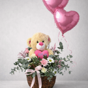 Cesta suspiro floral