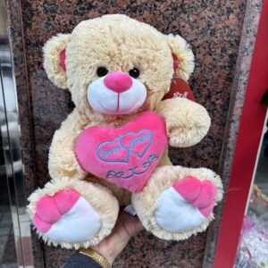 Peluche Oso Corazón Rosa