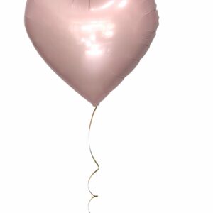 Globo  Corazón color Rosa pastel