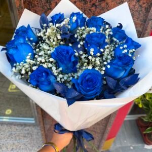 Ramo 12 Rosas Azul