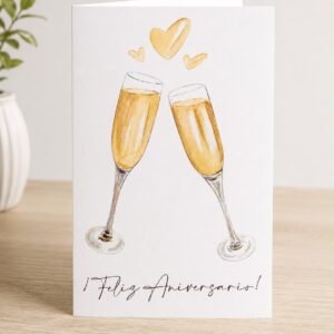 Tarjeta Feliz Aniversario 🥂