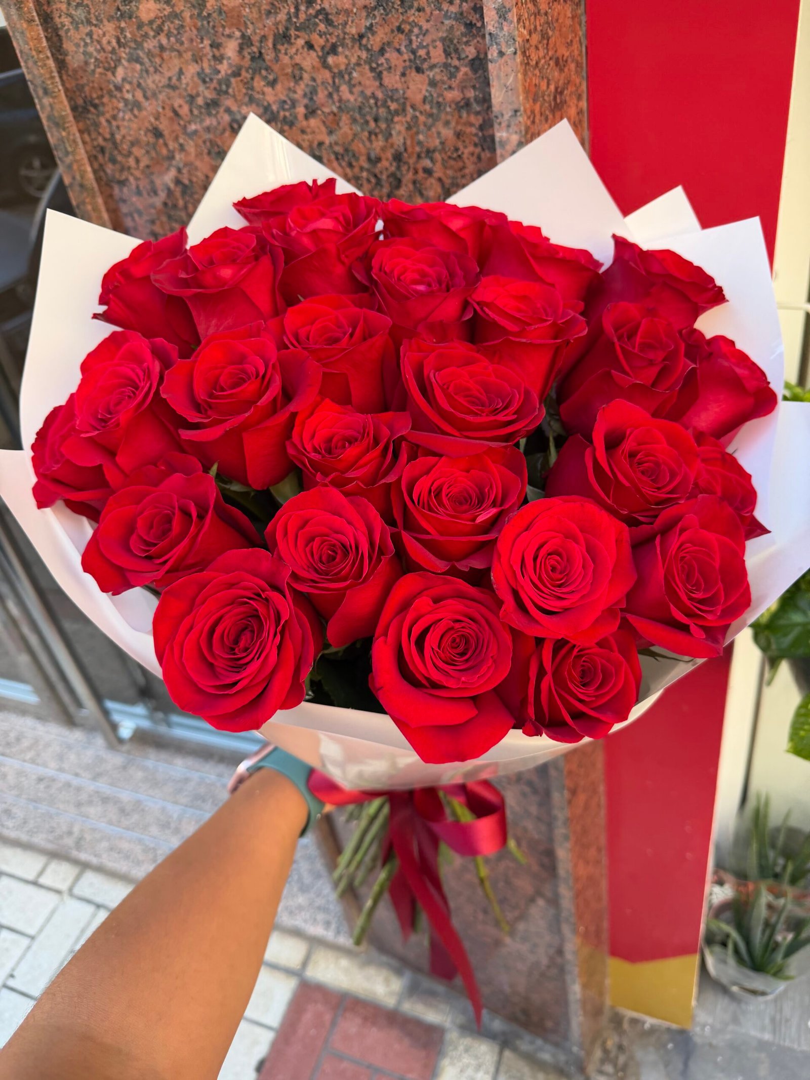 Ramo 25 Rosas Rojas 🌹 - Imagen 3